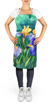 Load image into Gallery viewer, Tennessee Iris in Watercolor Apron – Artist-Designed Kitchen, BBQ &amp; Craft Apron