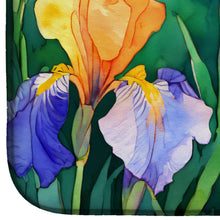Load image into Gallery viewer, Tennessee Iris in Watercolor Dish Drying Mat