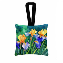 Load image into Gallery viewer, Tennessee Iris in Watercolor Hanging Square Fabric Ornament 3.5 × 3.5
