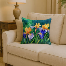 Load image into Gallery viewer, Tennessee Iris in Watercolor Throw Pillow
