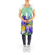 Load image into Gallery viewer, Tennessee Iris in Watercolor Apron – Artist-Designed Kitchen, BBQ &amp; Craft Apron