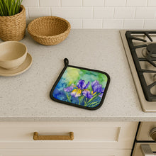 Load image into Gallery viewer, Tennessee Iris in Watercolor Pair of Pot Holders