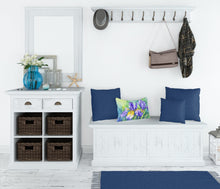 Load image into Gallery viewer, Tennessee Iris in Watercolor Fabric Decorative Pillow