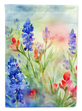 Load image into Gallery viewer, Texas Bluebonnets in Watercolor House Flag