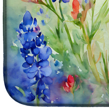 Load image into Gallery viewer, Texas Bluebonnets in Watercolor Dish Drying Mat