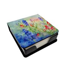Load image into Gallery viewer, Texas Bluebonnets in Watercolor PU Leather Note Paper Holder