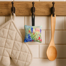 Load image into Gallery viewer, Texas Bluebonnets in Watercolor Hanging Square Fabric Ornament 3.5 × 3.5