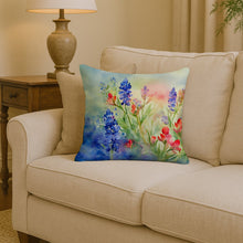 Load image into Gallery viewer, Texas Bluebonnets in Watercolor Throw Pillow