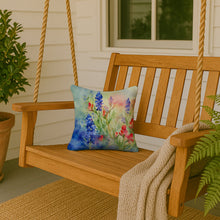 Load image into Gallery viewer, Texas Bluebonnets in Watercolor Throw Pillow