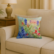 Load image into Gallery viewer, Texas Bluebonnets in Watercolor Throw Pillow
