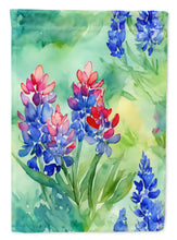 Load image into Gallery viewer, Texas Bluebonnets in Watercolor House Flag