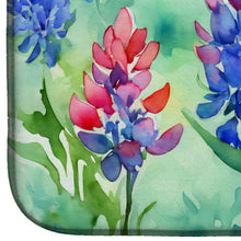 Load image into Gallery viewer, Texas Bluebonnets in Watercolor Dish Drying Mat