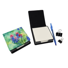Load image into Gallery viewer, Texas Bluebonnets in Watercolor PU Leather Note Paper Holder