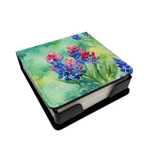 Load image into Gallery viewer, Texas Bluebonnets in Watercolor PU Leather Note Paper Holder