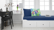 Load image into Gallery viewer, Texas Bluebonnets in Watercolor Fabric Standard Pillowcase – Artistic Decorative Front, White Back