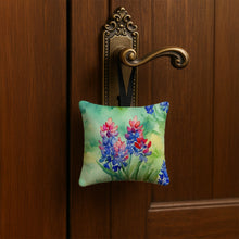 Load image into Gallery viewer, Texas Bluebonnets in Watercolor Hanging Square Fabric Ornament 3.5 × 3.5