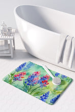 Load image into Gallery viewer, Texas Bluebonnets in Watercolor Memory Foam Kitchen Mat