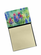 Load image into Gallery viewer, Texas Bluebonnets in Watercolor Sticky Note Holder- Refiilable Desk Accessory Note Pad
