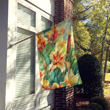 Load image into Gallery viewer, Utah Sego Lilies in Watercolor House Flag