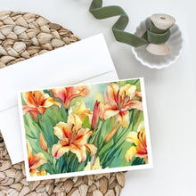 Load image into Gallery viewer, Utah Sego Lilies in Watercolor Greeting Cards -  Blank Note Cards – 8-Pack of Artist-Designed Cards with Envelopes
