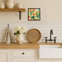 Load image into Gallery viewer, Utah Sego Lilies in Watercolor Framed Metal Print