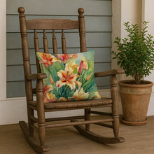 Load image into Gallery viewer, Utah Sego Lilies in Watercolor Throw Pillow