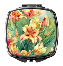 Load image into Gallery viewer, Utah Sego Lilies in Watercolor Compact Mirror
