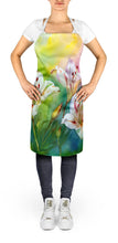 Load image into Gallery viewer, Utah Sego Lilies in Watercolor Apron – Artist-Designed Kitchen, BBQ &amp; Craft Apron
