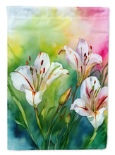 Load image into Gallery viewer, Utah Sego Lilies in Watercolor House Flag