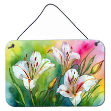 Load image into Gallery viewer, Utah Sego Lilies in Watercolor Wall or Door Hanging Prints