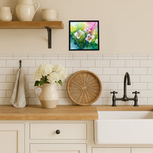 Load image into Gallery viewer, Utah Sego Lilies in Watercolor Framed Metal Print