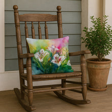 Load image into Gallery viewer, Utah Sego Lilies in Watercolor Throw Pillow