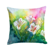 Load image into Gallery viewer, Utah Sego Lilies in Watercolor Throw Pillow