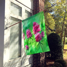 Load image into Gallery viewer, Vermont Red Clover in Watercolor House Flag