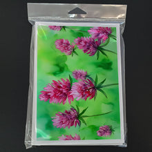 Load image into Gallery viewer, Vermont Red Clover in Watercolor Greeting Cards -  Blank Note Cards – 8-Pack of Artist-Designed Cards with Envelopes