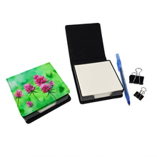 Load image into Gallery viewer, Vermont Red Clover in Watercolor PU Leather Note Paper Holder