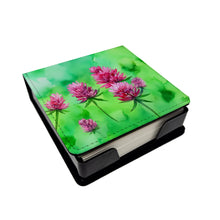 Load image into Gallery viewer, Vermont Red Clover in Watercolor PU Leather Note Paper Holder