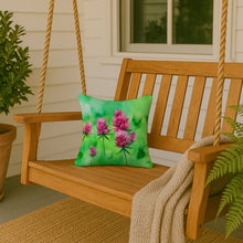 Load image into Gallery viewer, Vermont Red Clover in Watercolor Throw Pillow