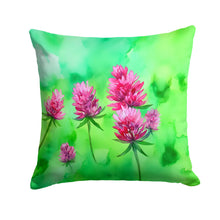 Load image into Gallery viewer, Vermont Red Clover in Watercolor Throw Pillow