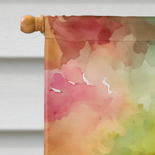 Load image into Gallery viewer, Virginia American Dogwood in Watercolor House Flag