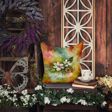 Load image into Gallery viewer, Virginia American Dogwood in Watercolor Throw Pillow