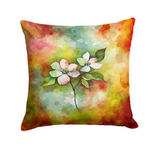 Load image into Gallery viewer, Virginia American Dogwood in Watercolor Throw Pillow