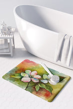 Load image into Gallery viewer, Virginia American Dogwood in Watercolor Memory Foam Kitchen Mat
