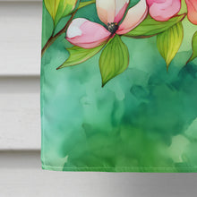 Load image into Gallery viewer, Virginia American Dogwood in Watercolor House Flag