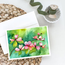 Load image into Gallery viewer, Virginia American Dogwood in Watercolor Greeting Cards -  Blank Note Cards – 8-Pack of Artist-Designed Cards with Envelopes