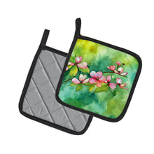Load image into Gallery viewer, Virginia American Dogwood in Watercolor Pair of Pot Holders