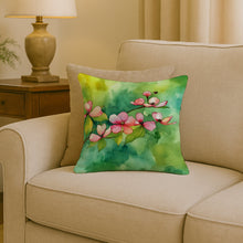 Load image into Gallery viewer, Virginia American Dogwood in Watercolor Throw Pillow