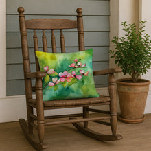 Load image into Gallery viewer, Virginia American Dogwood in Watercolor Throw Pillow