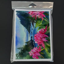 Load image into Gallery viewer, Washington Coast Rhododendrons in Watercolor Greeting Cards -  Blank Note Cards – 8-Pack of Artist-Designed Cards with Envelopes