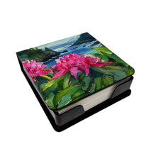 Load image into Gallery viewer, Washington Coast Rhododendrons in Watercolor PU Leather Note Paper Holder